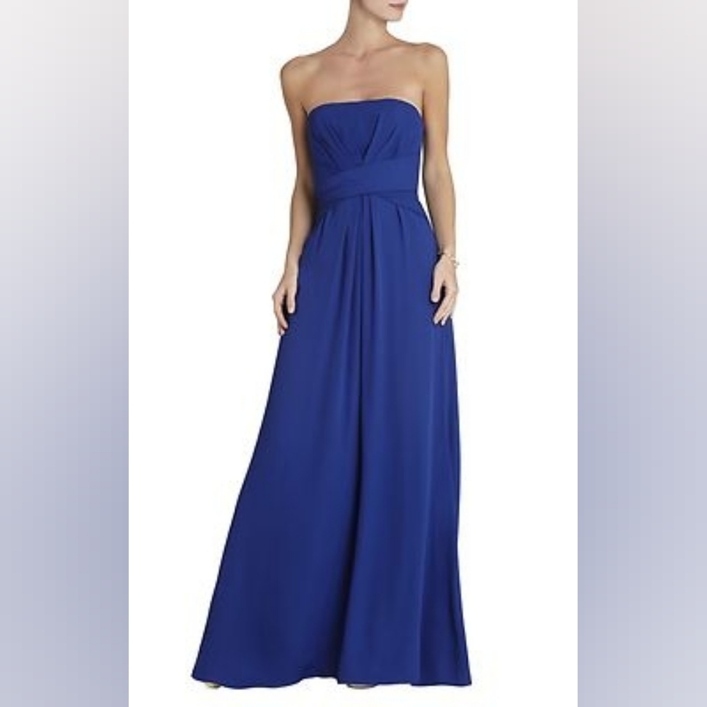 BGBMAXAZRIA WHITLEY ROYAL BLUE PARTY DRESS